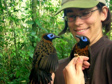 Lauren with Ocellated Antbirds